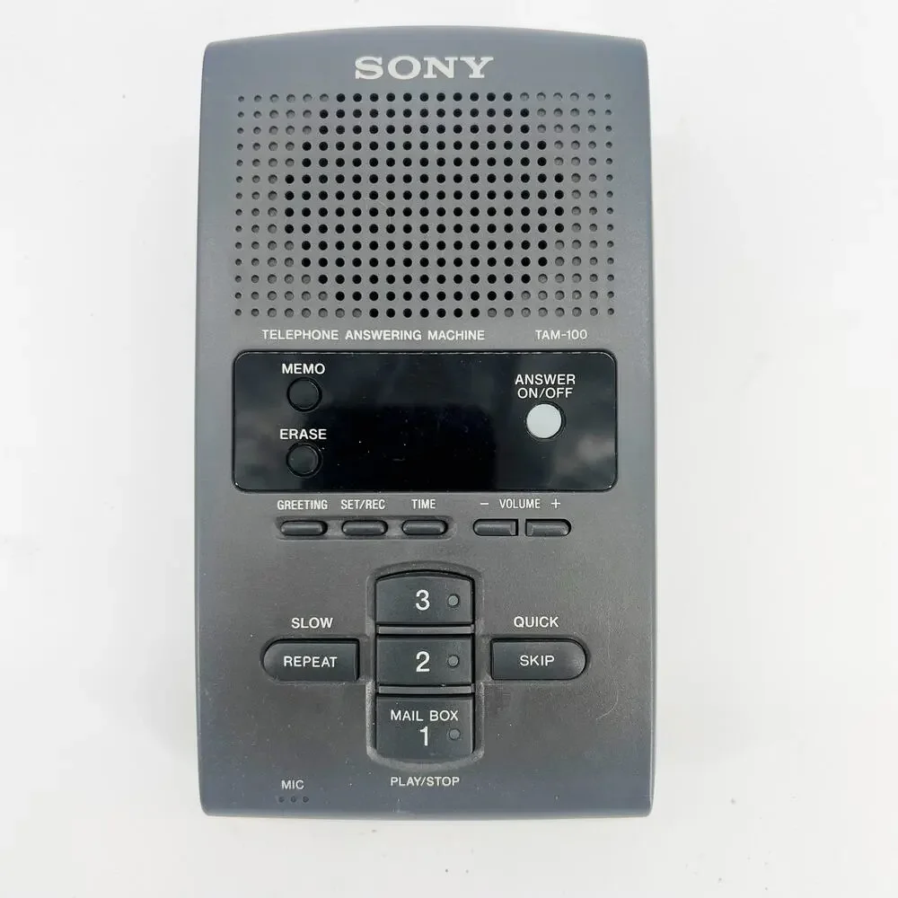 Sony TAM-100 Digital Answering Machine 3 Mailboxes New Open Box